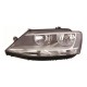 Volkswagen Jetta 2011-2014 Black Inner Halogen Head Lamp Unit Passenger Side